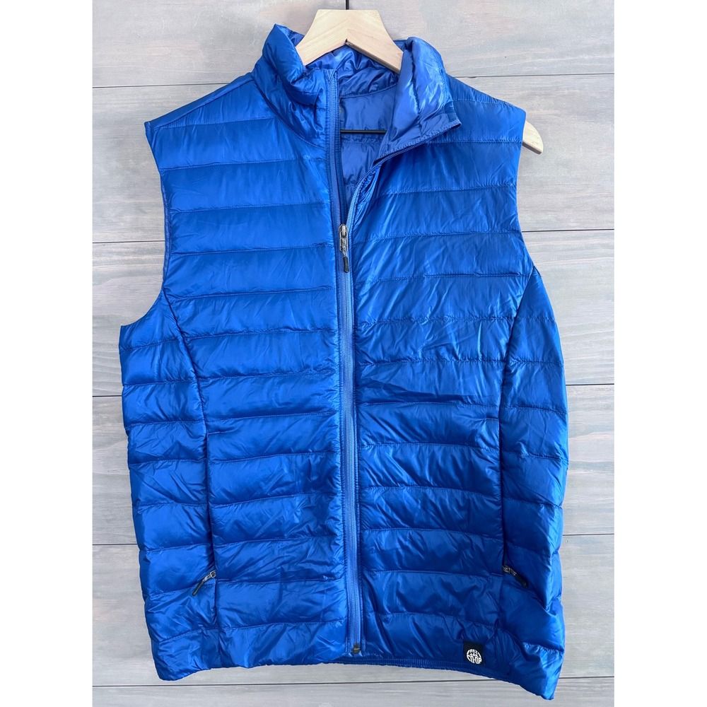 REI‎ Co-Op Down Vest Jacket Puffer Insulated - Men's Blue Gorpcore